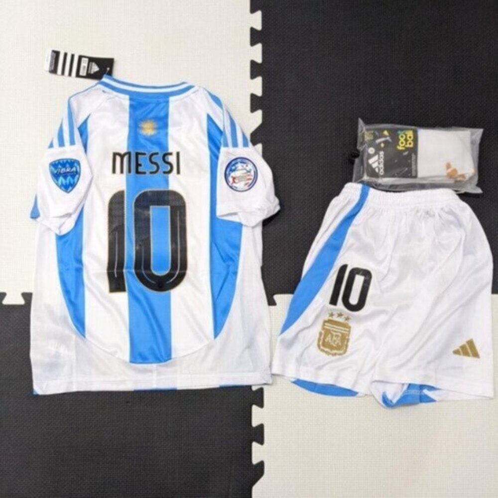 Argentina Messi #10 Copa America Adidas Youth Kit